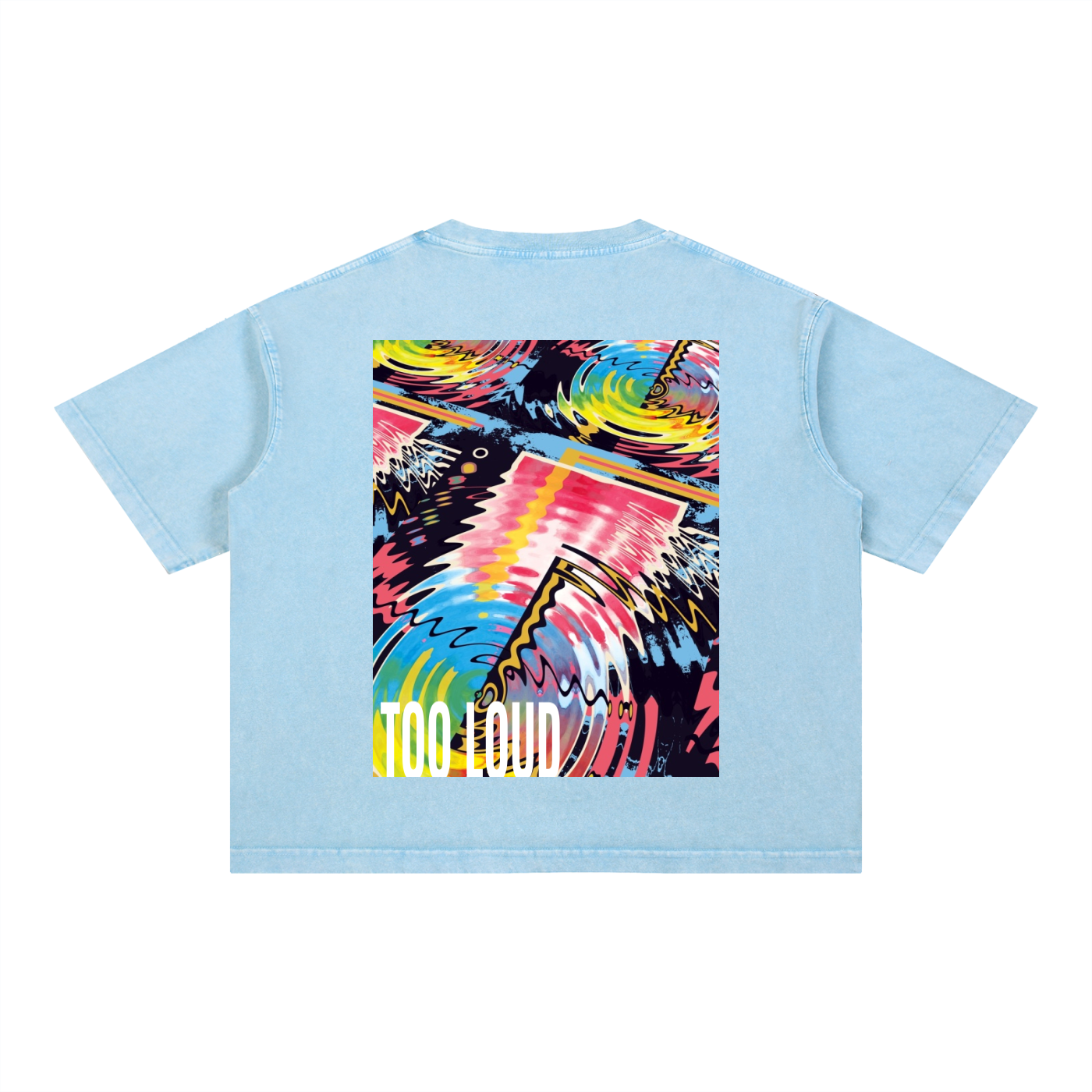 Max Volume Mineral Wash Boxy T-Shirt | Oversized Graphic Tee UK | Too Loud