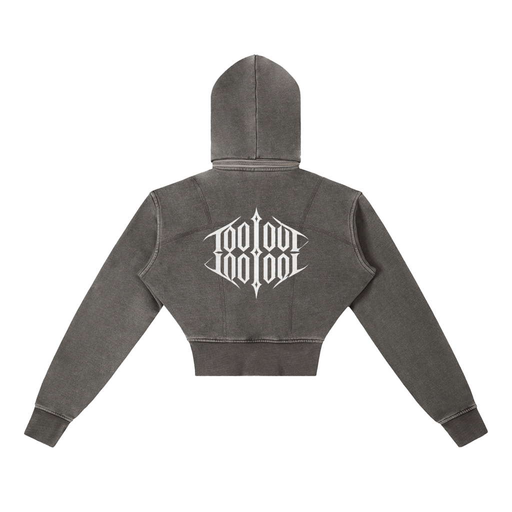 TOO LOUD "ROCK with US" Cropped Fleece Hoodie