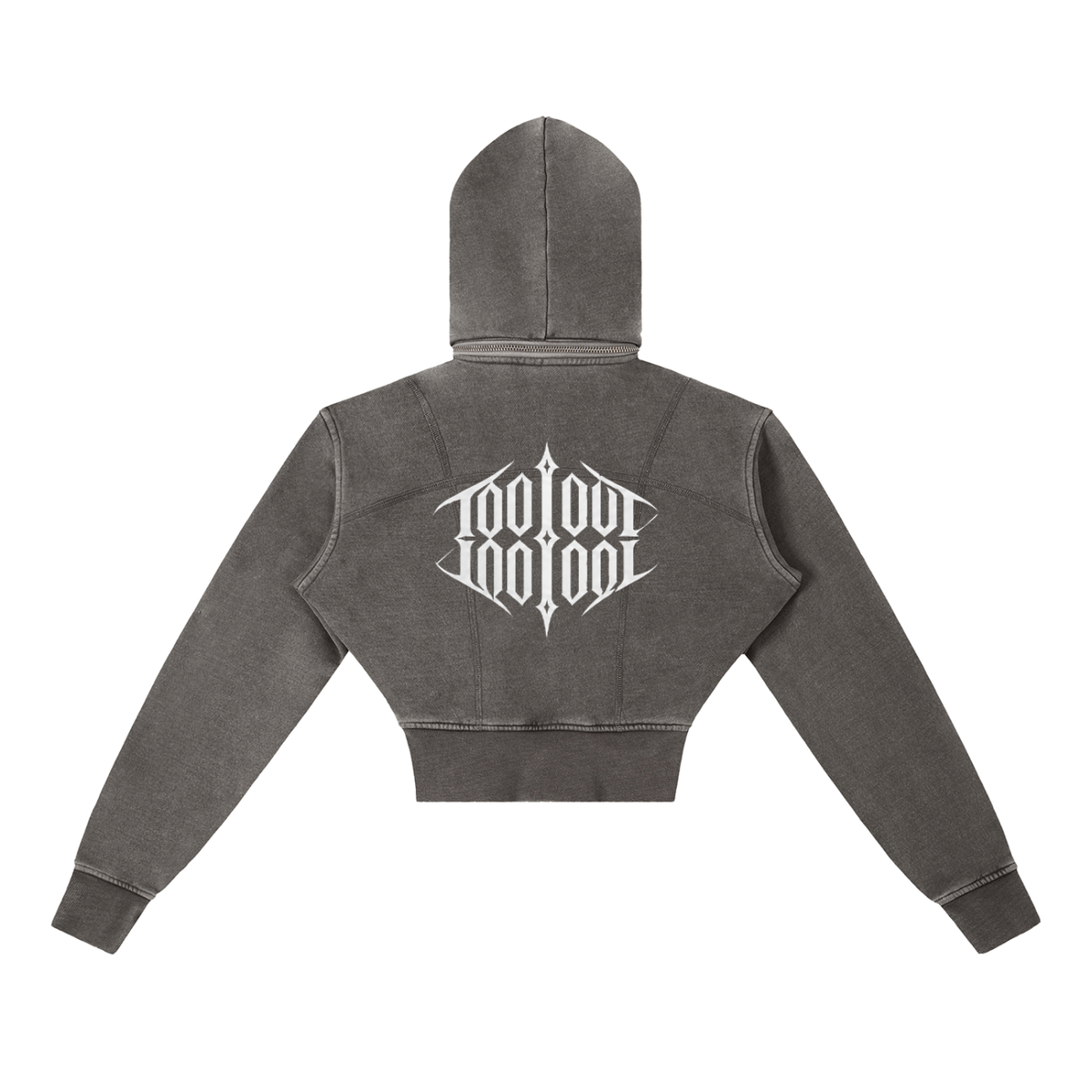 TOO LOUD "ROCK with US" Cropped Fleece Hoodie