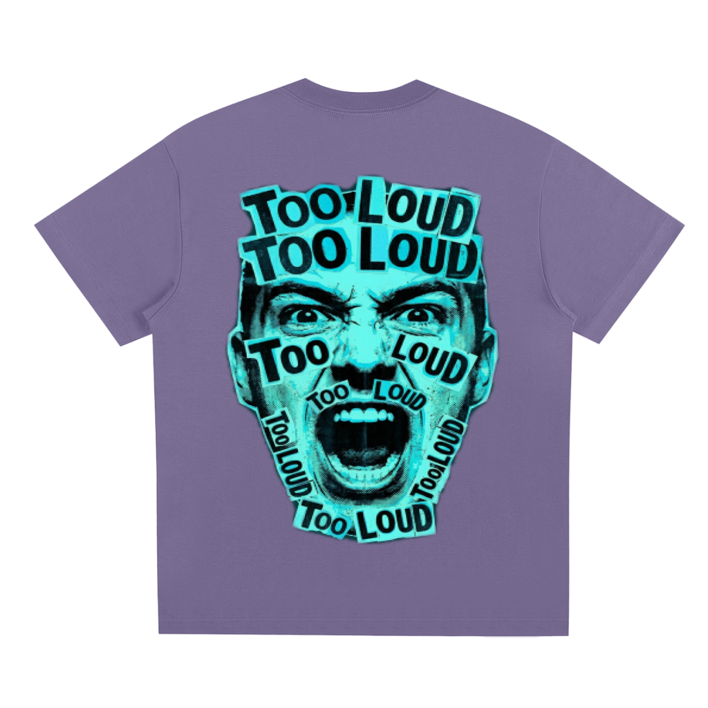 TOO LOUD OG blue print T-Shirt