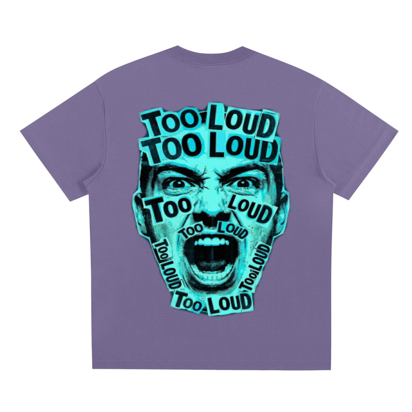 TOO LOUD OG blue print T-Shirt