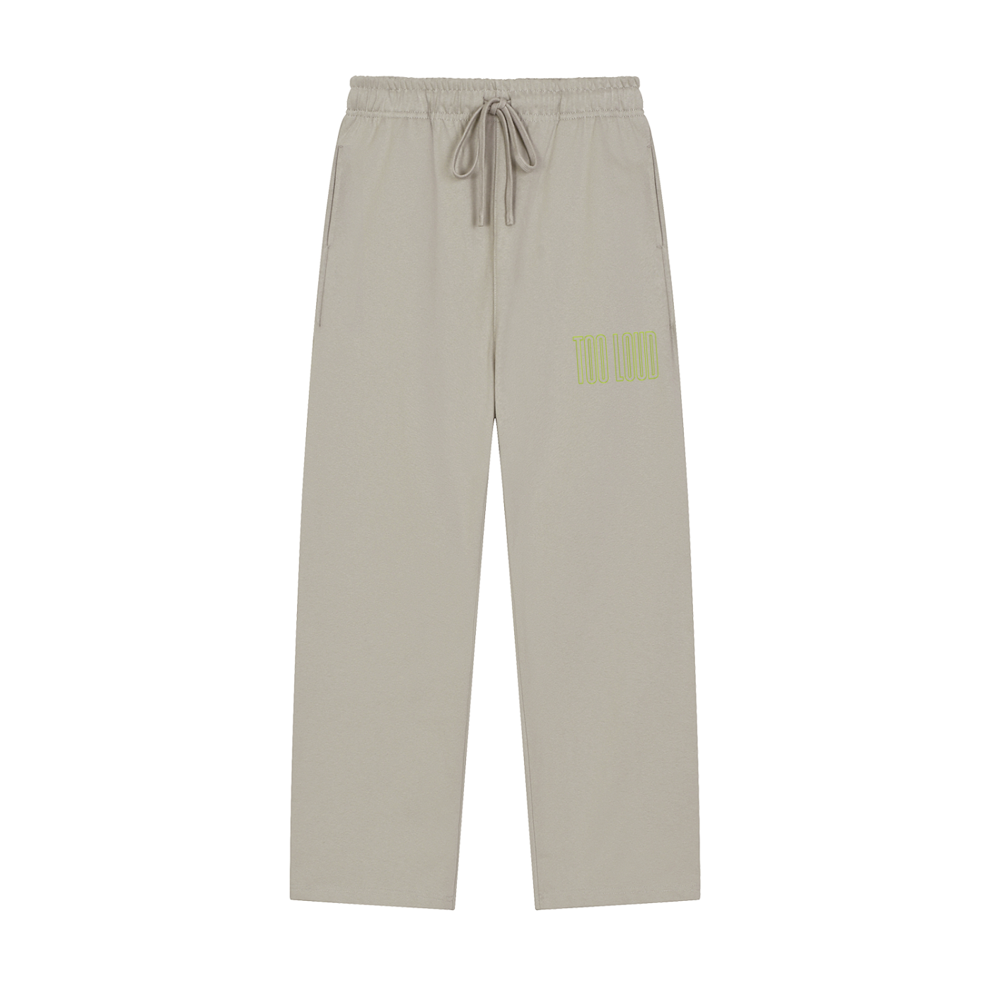 TOO LOUD OG green print Straight-Leg Sweatpants