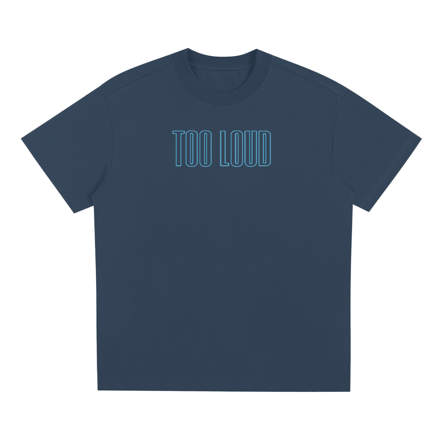 TOO LOUD OG blue print T-Shirt