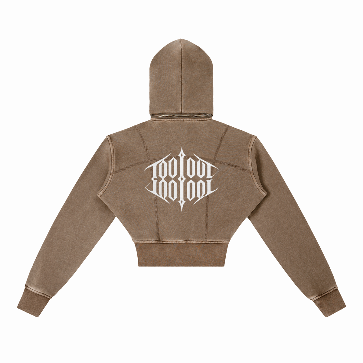 TOO LOUD "ROCK with US" Cropped Fleece Hoodie