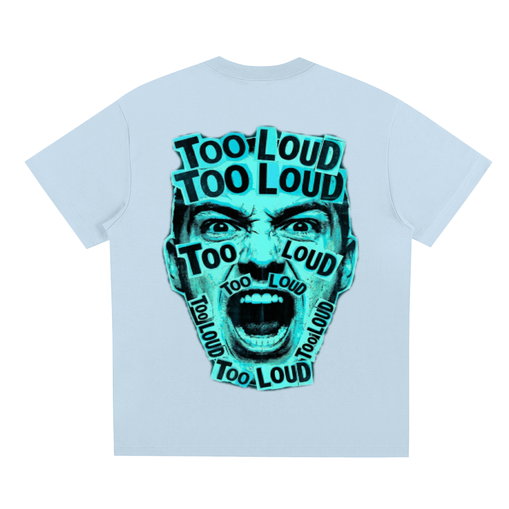 TOO LOUD OG blue print T-Shirt