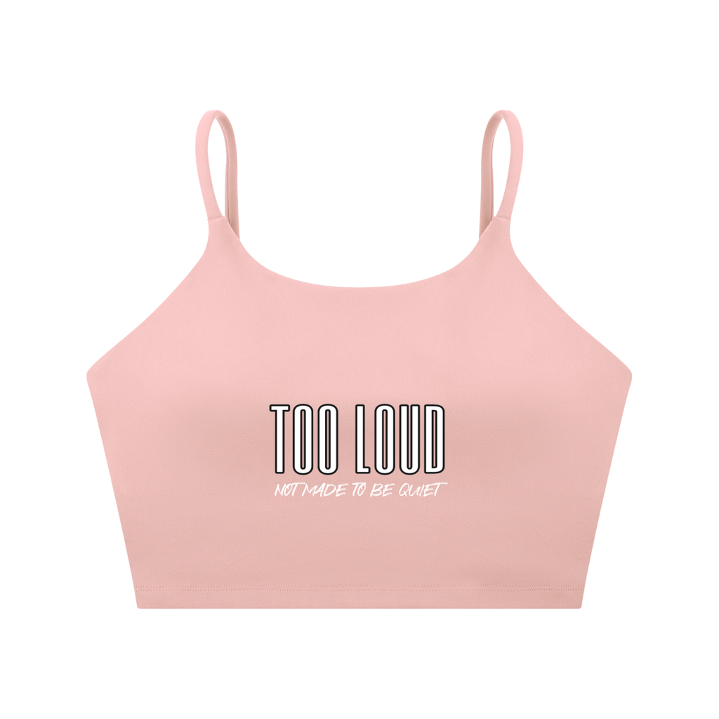 TOO LOUD Spaghetti Strap Sports Bra