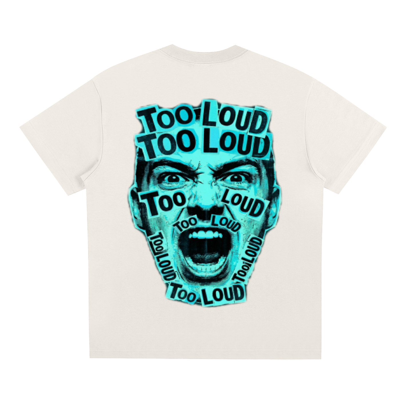 TOO LOUD OG blue print T-Shirt
