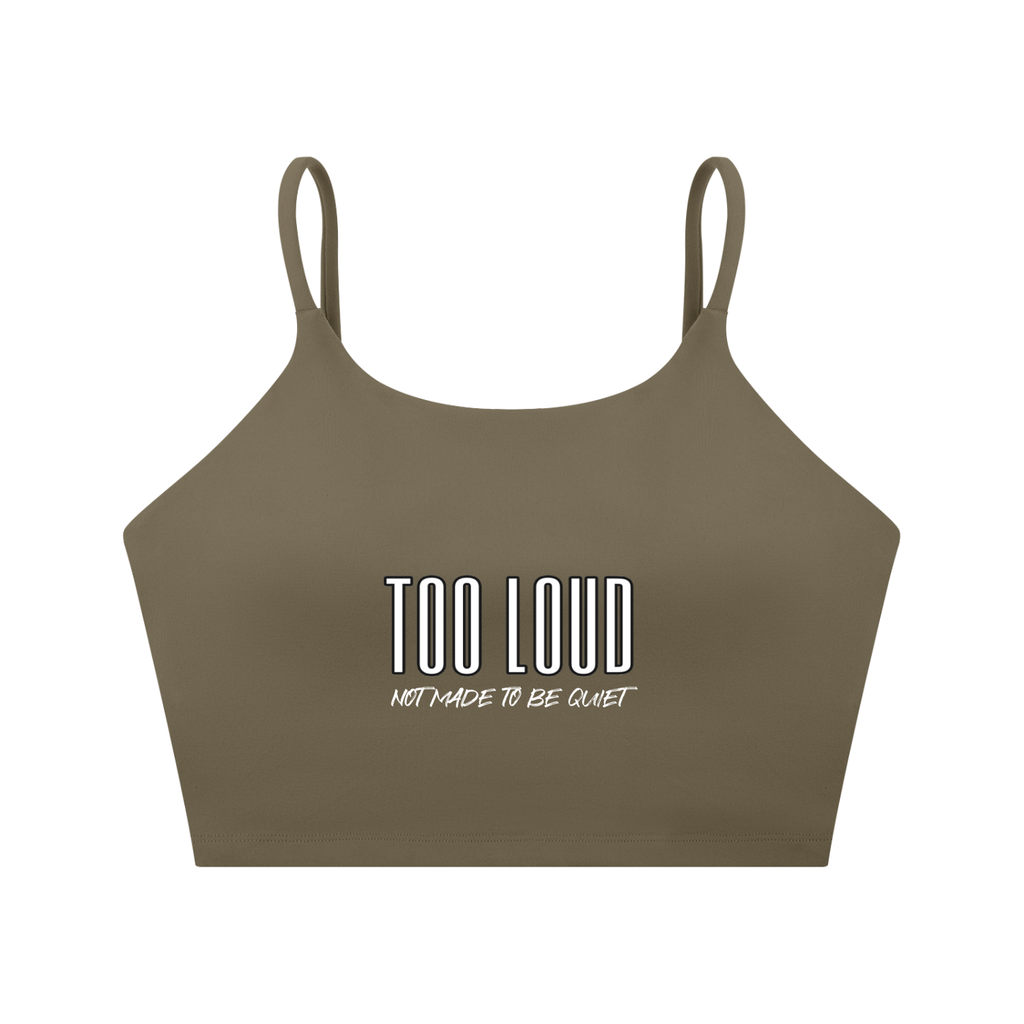 TOO LOUD Spaghetti Strap Sports Bra