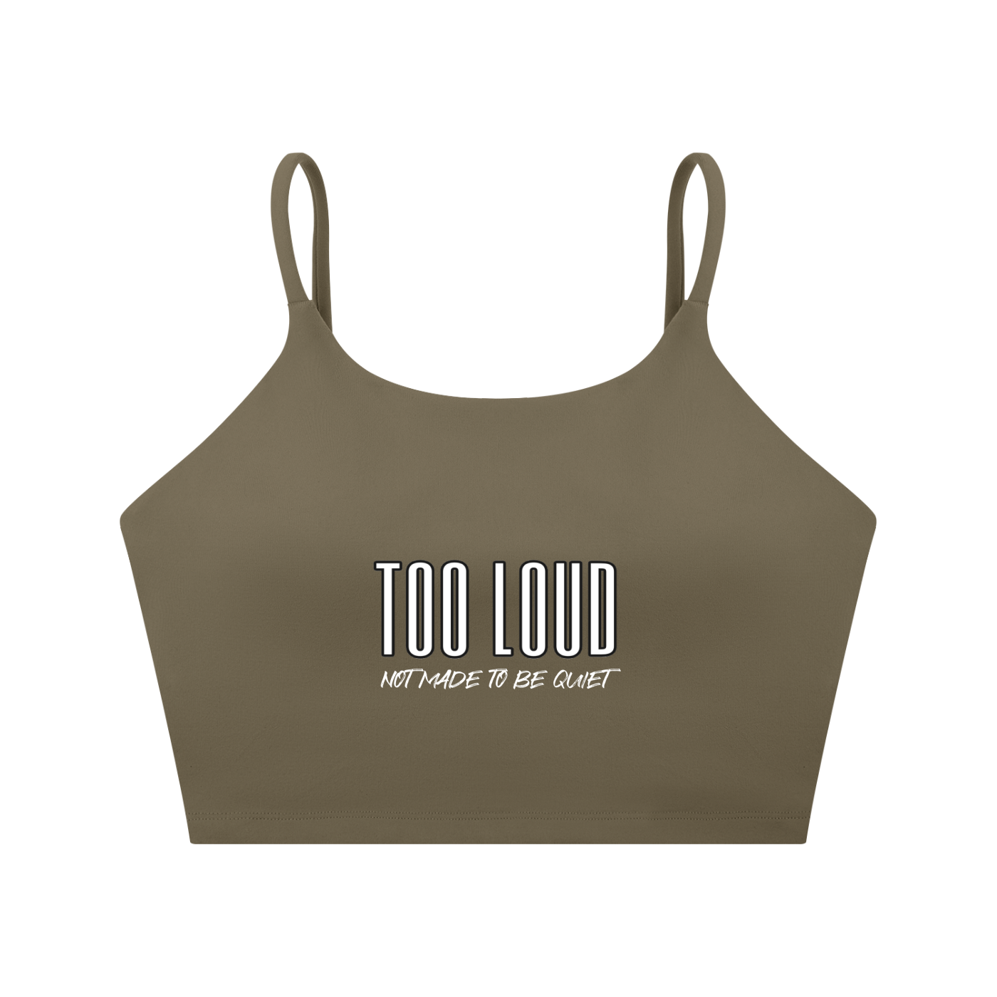 Too Loud Spaghetti Strap Sports Bra | Women's Streetwear UK | Too Loud