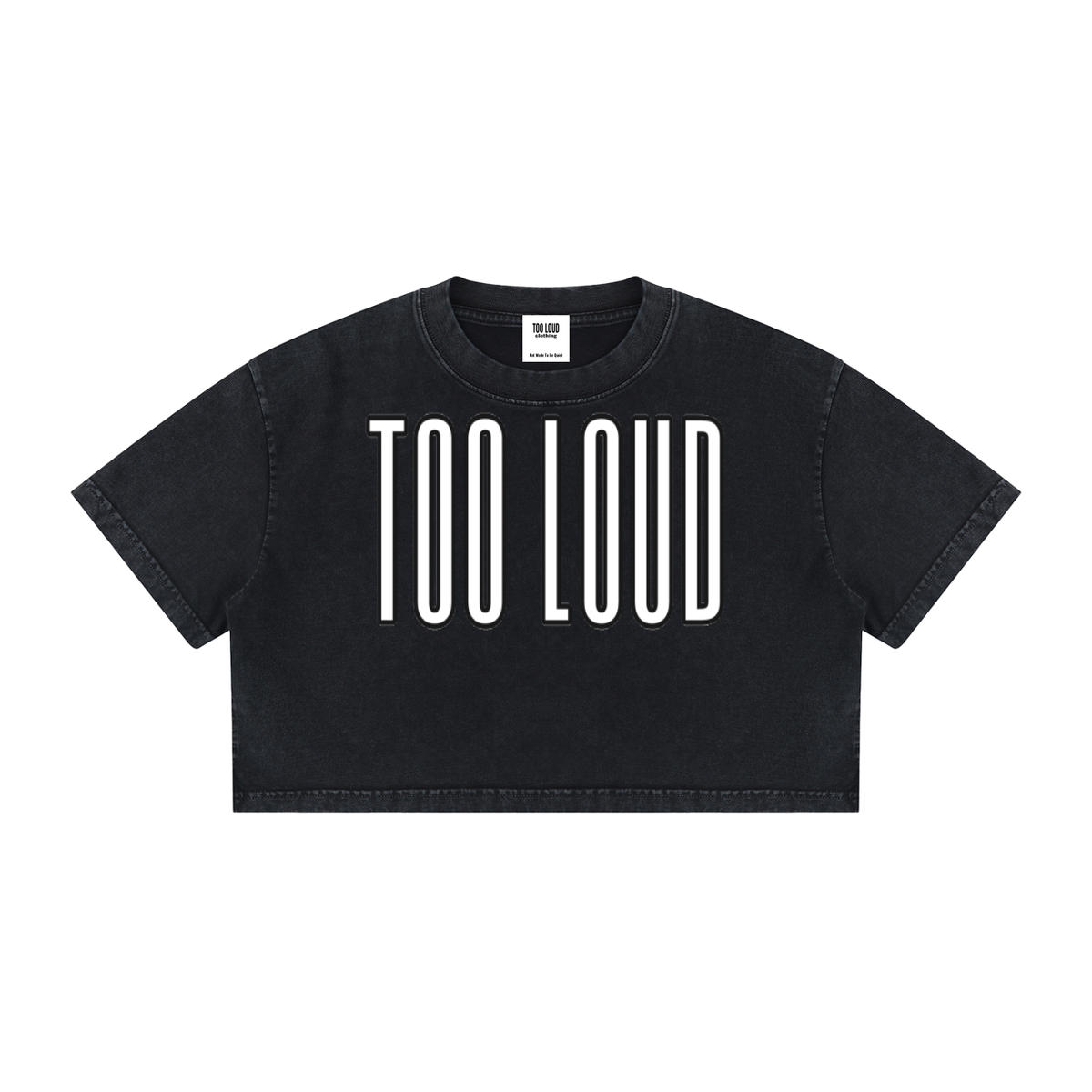 TOO LOUD Mineral Wash Cotton Crop T-Shirt