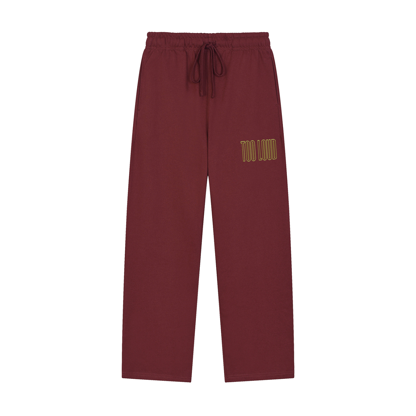TOO LOUD OG green print Straight-Leg Sweatpants