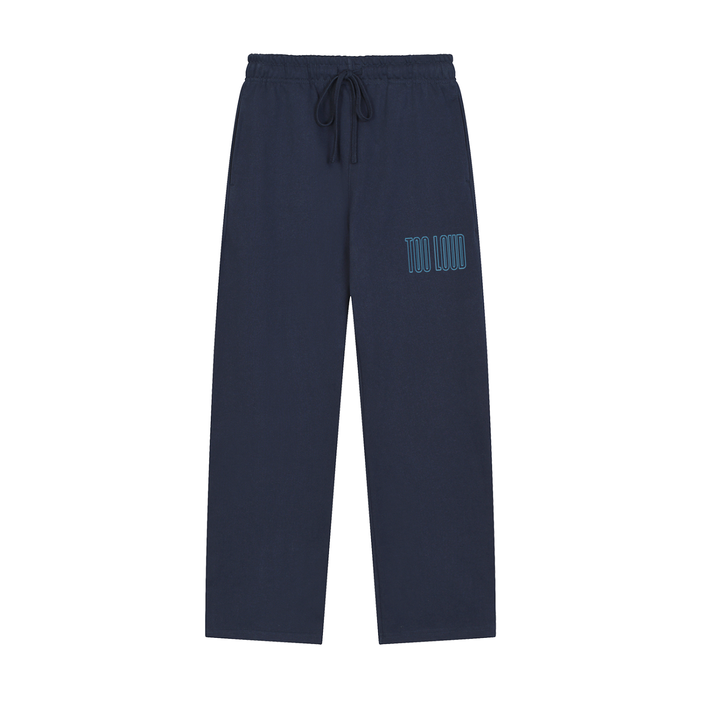 TOO LOUD OG blue print Straight-Leg Sweatpants