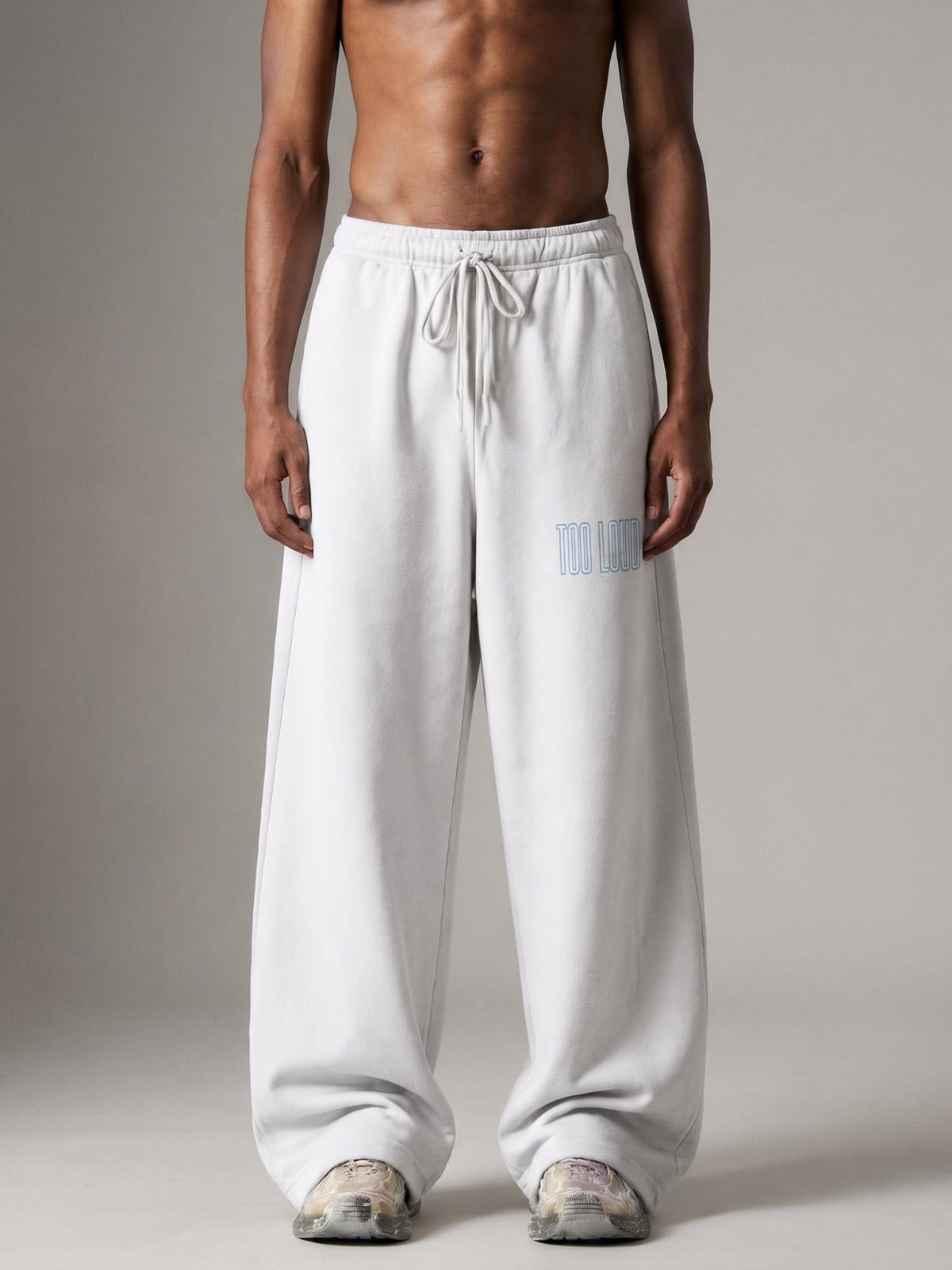TOO LOUD OG blue print Straight-Leg Sweatpants