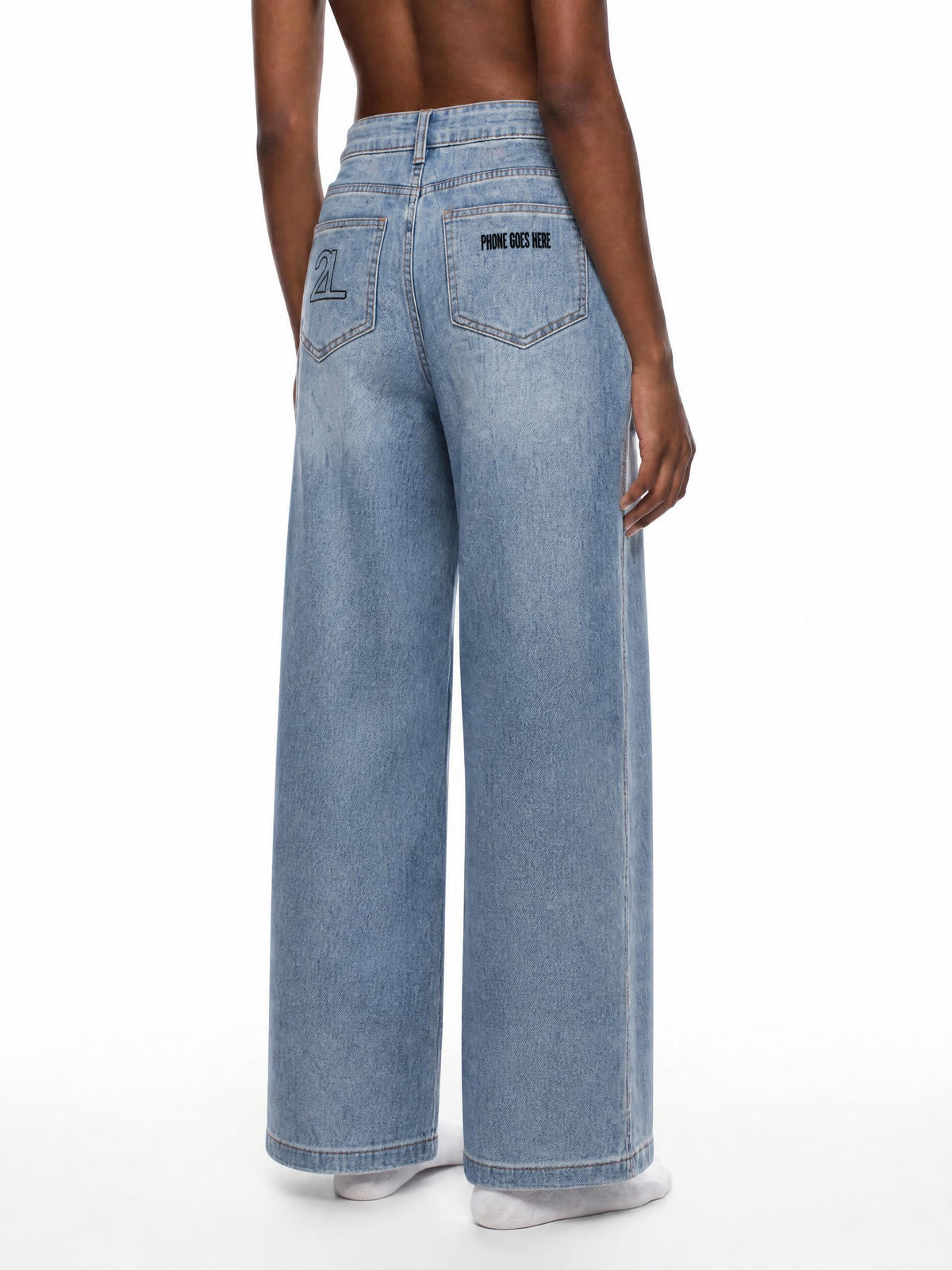 TOO LOUD High Rise Wide Leg Jeans