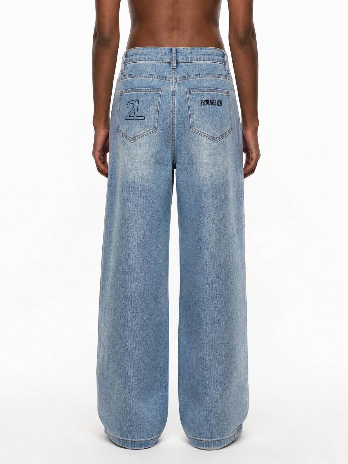 TOO LOUD High Rise Wide Leg Jeans
